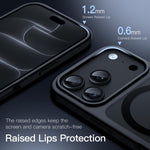 JETech Magnetic Matte Case for iPhone 18 Pro, Black